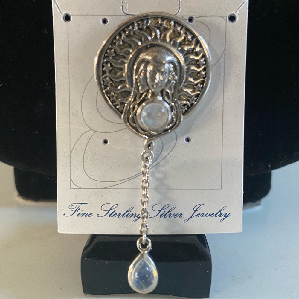 Sun goddess pendant sterling silver